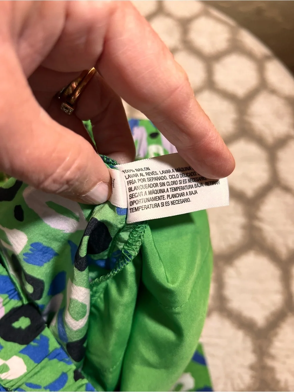 Diane Von Furstenberg Green Purple Floral balloon cargo barrel joggers Y2K S